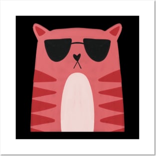 Stylish Cat Posters and Art